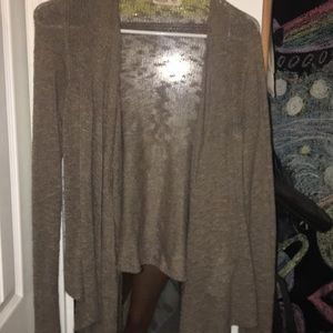 Brown hollister cardigan